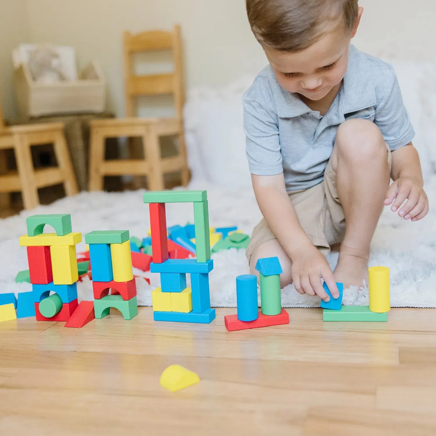 100 wooden blocks