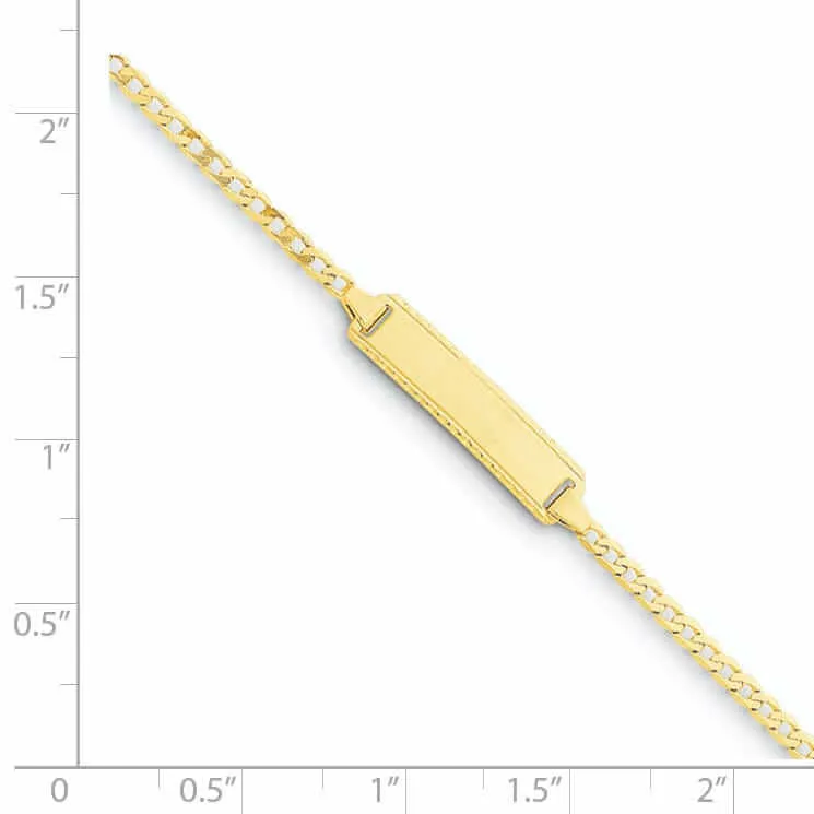 14k Curb Link Baby-Child ID Bracelet