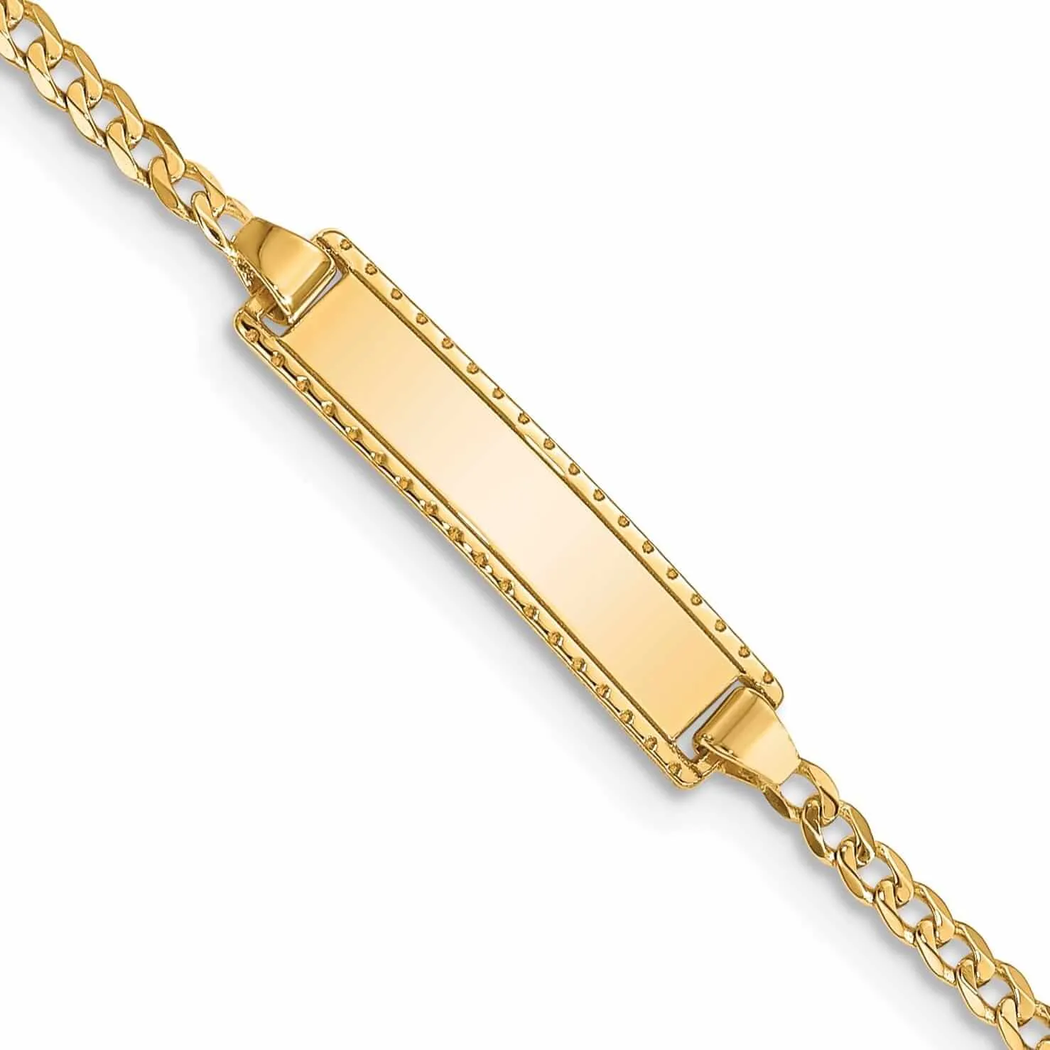 14k Curb Link Baby-Child ID Bracelet