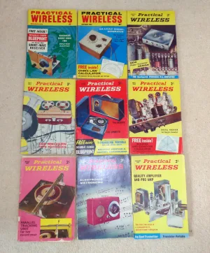 1963 Practical Wireless Magazines (Set of Nine)