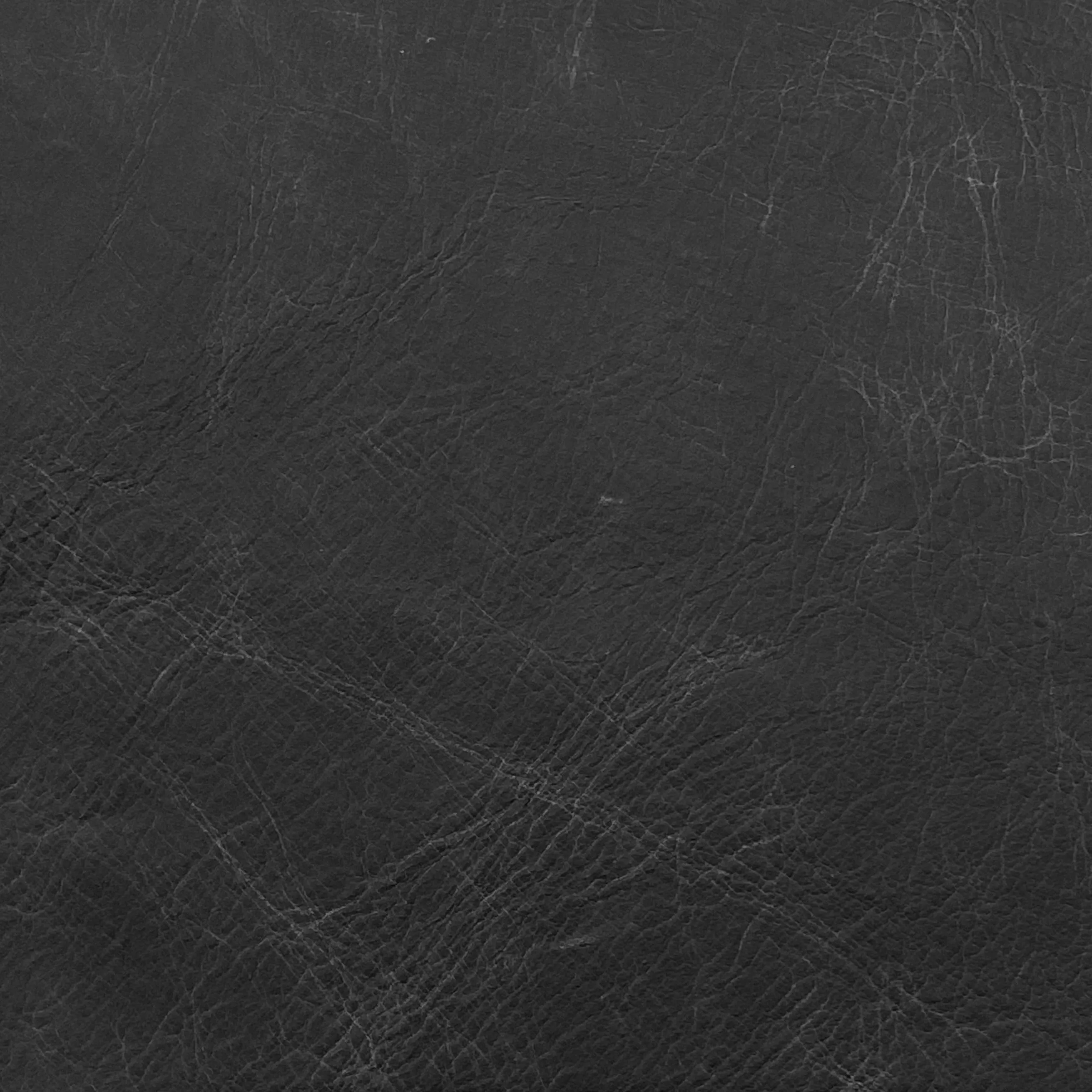 3oz (1.2mm) Cow Leather - Distressed Black (per square foot)