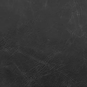 3oz (1.2mm) Cow Leather - Distressed Black (per square foot)