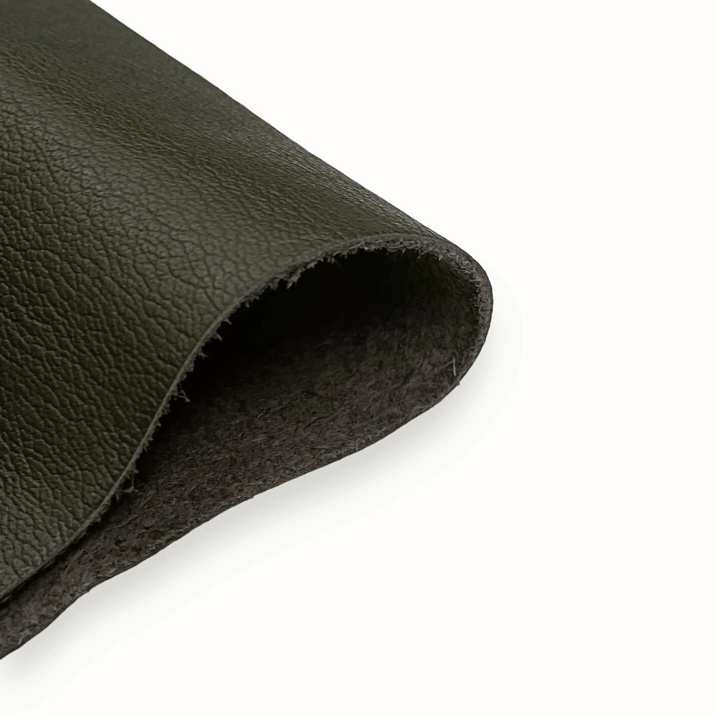 4oz (1.6mm) Cow Leather- Army Green (per square foot)