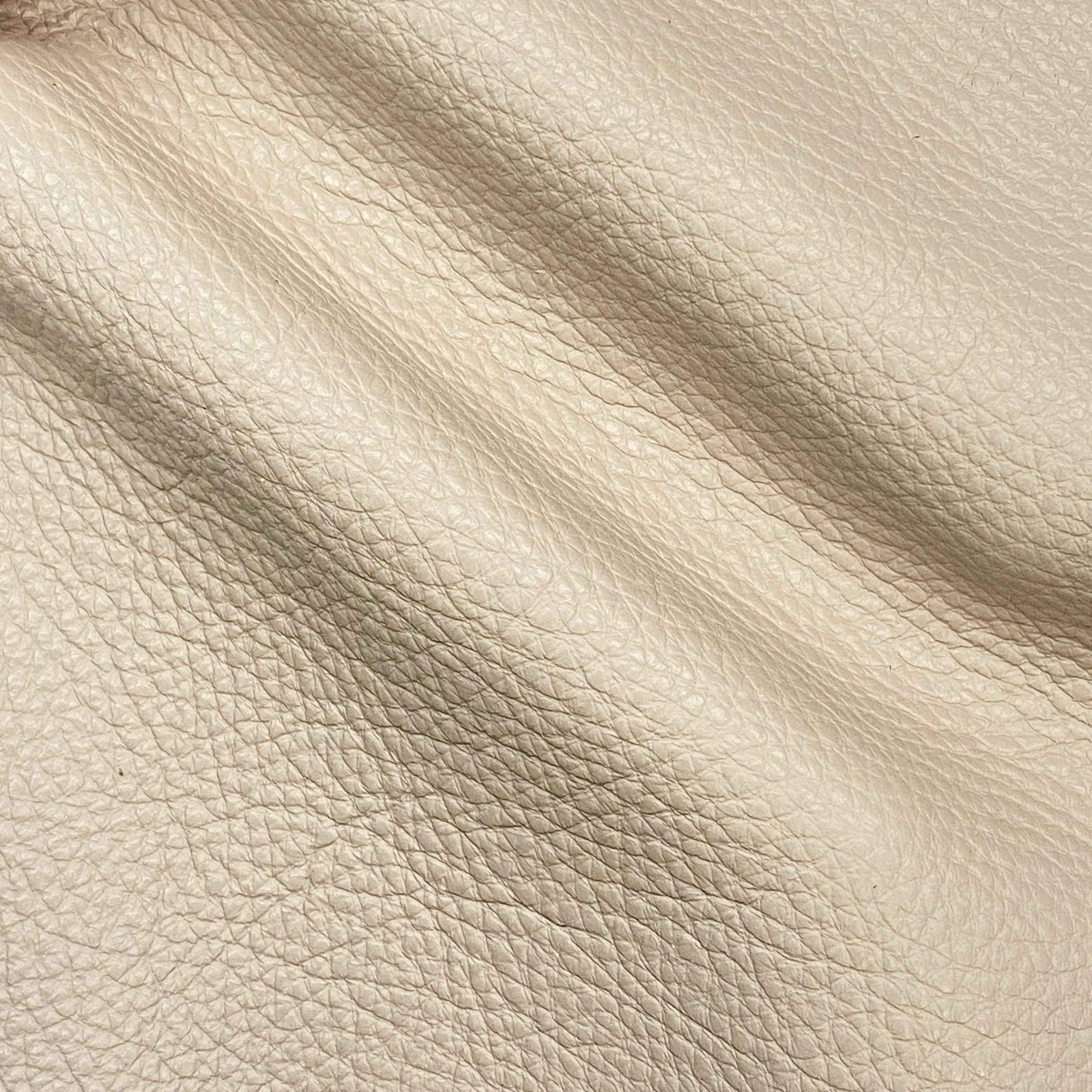 4oz (1.8mm) Pebble Cow Leather- Light Beige (per square foot)