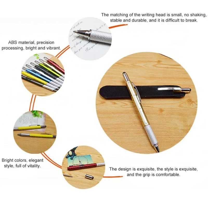 6 in 1 Multi-functional Stylus Pen