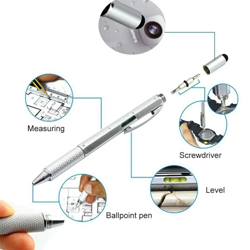 6 in 1 Multi-functional Stylus Pen