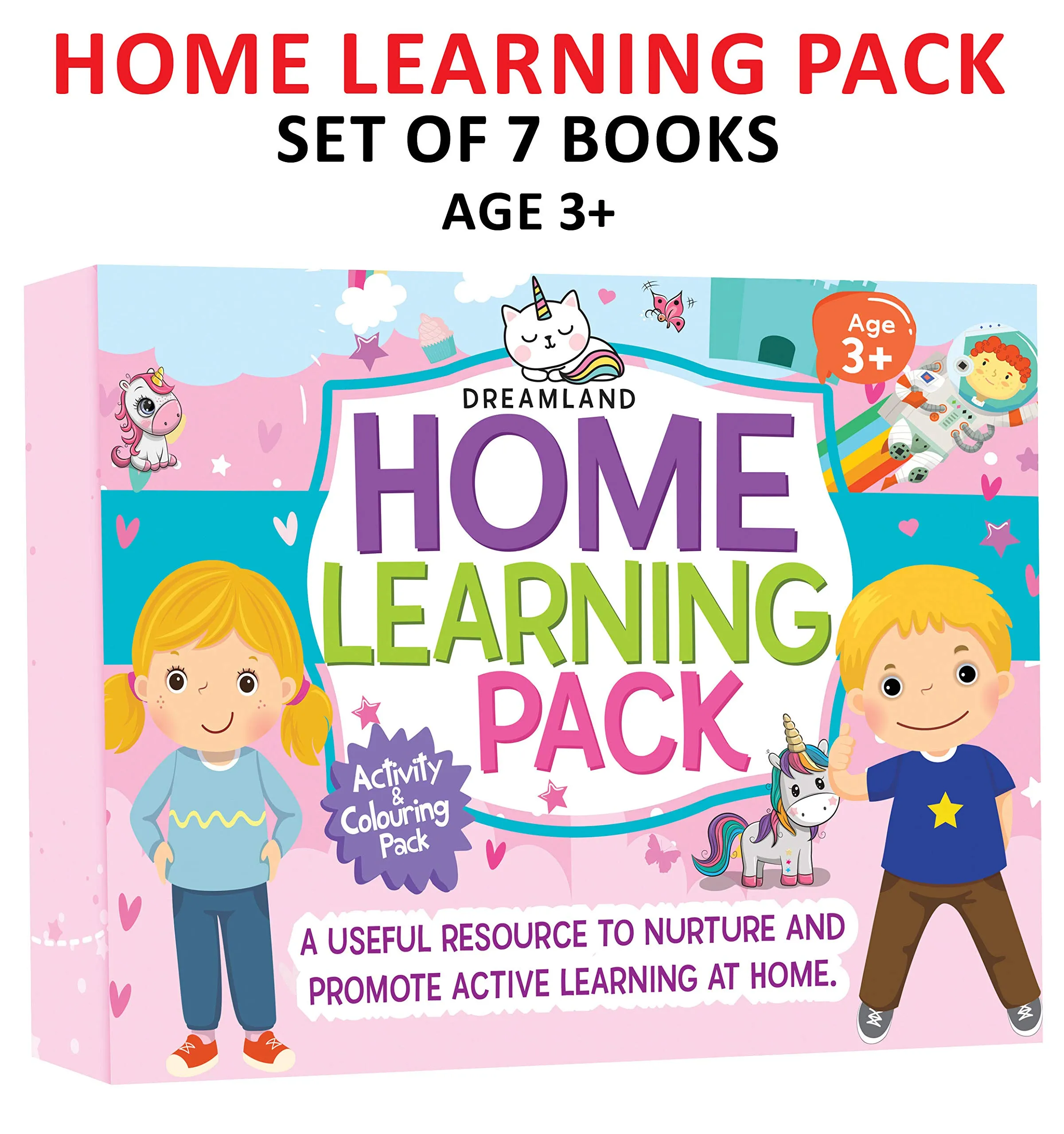 An Amazing Set of Home Learning Books For Kids Age 3  (Pack of 7)