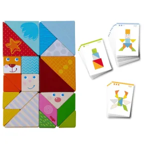 Arranging Game Funny Faces Tangram