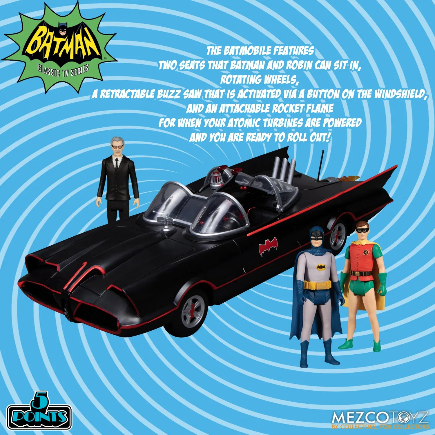 Batman (1966) 5 Points Deluxe Boxed Set - Mezco *SALE*