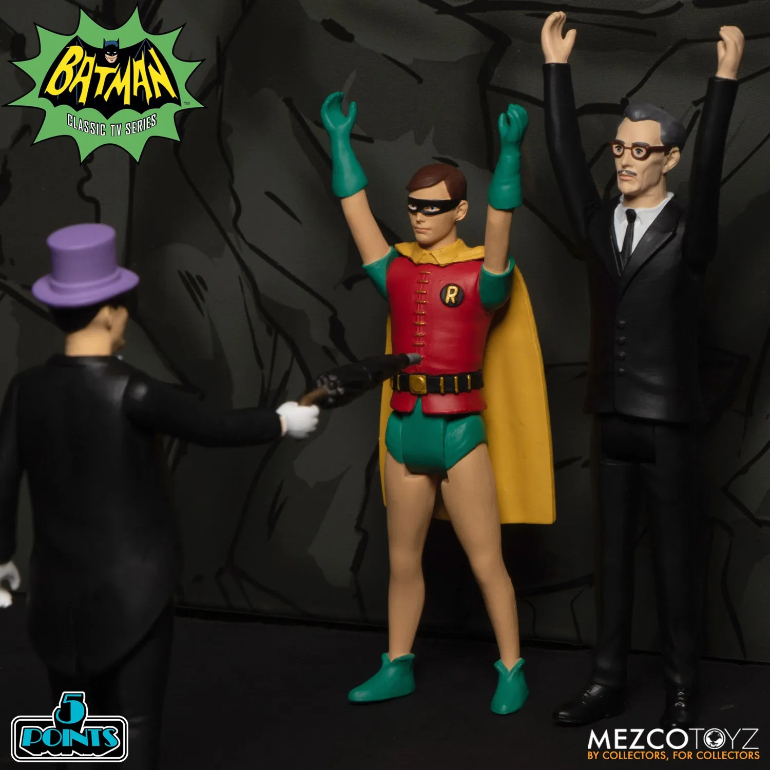 Batman (1966) 5 Points Deluxe Boxed Set - Mezco *SALE*