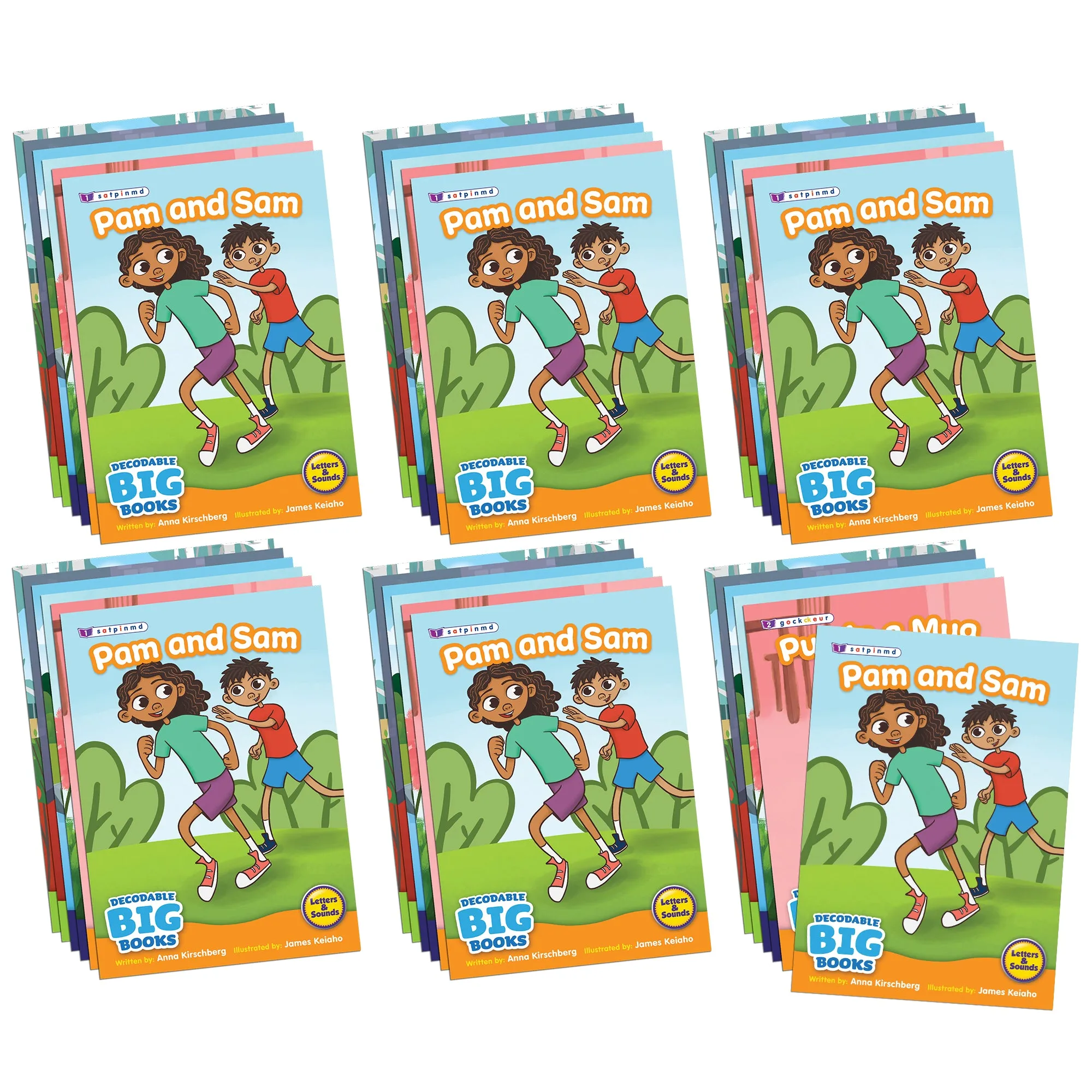 Beanstalk Books 6-Piece Decodable Big Books Fiction Set