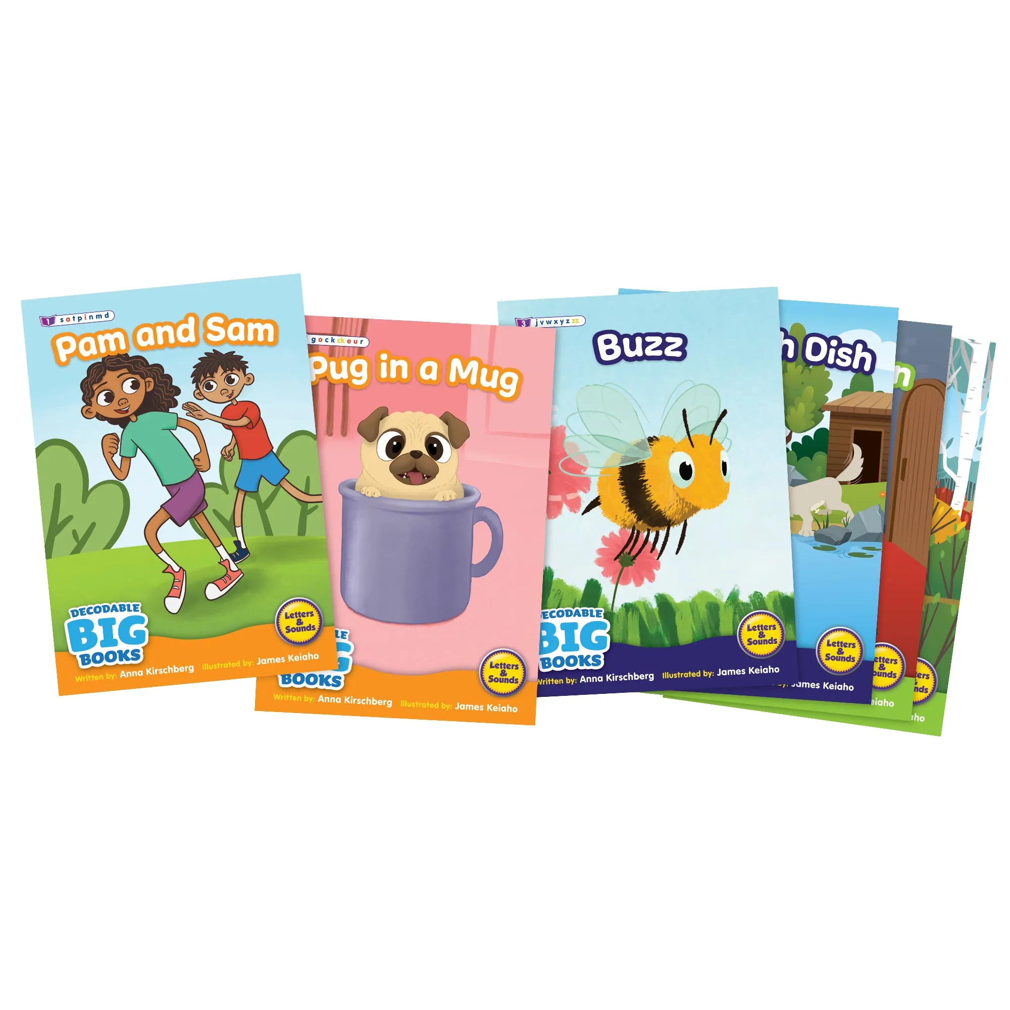 Beanstalk Books 6-Piece Decodable Big Books Fiction Set