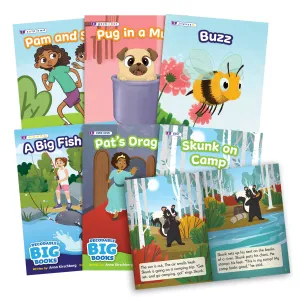 Beanstalk Books 6-Piece Decodable Big Books Fiction Set