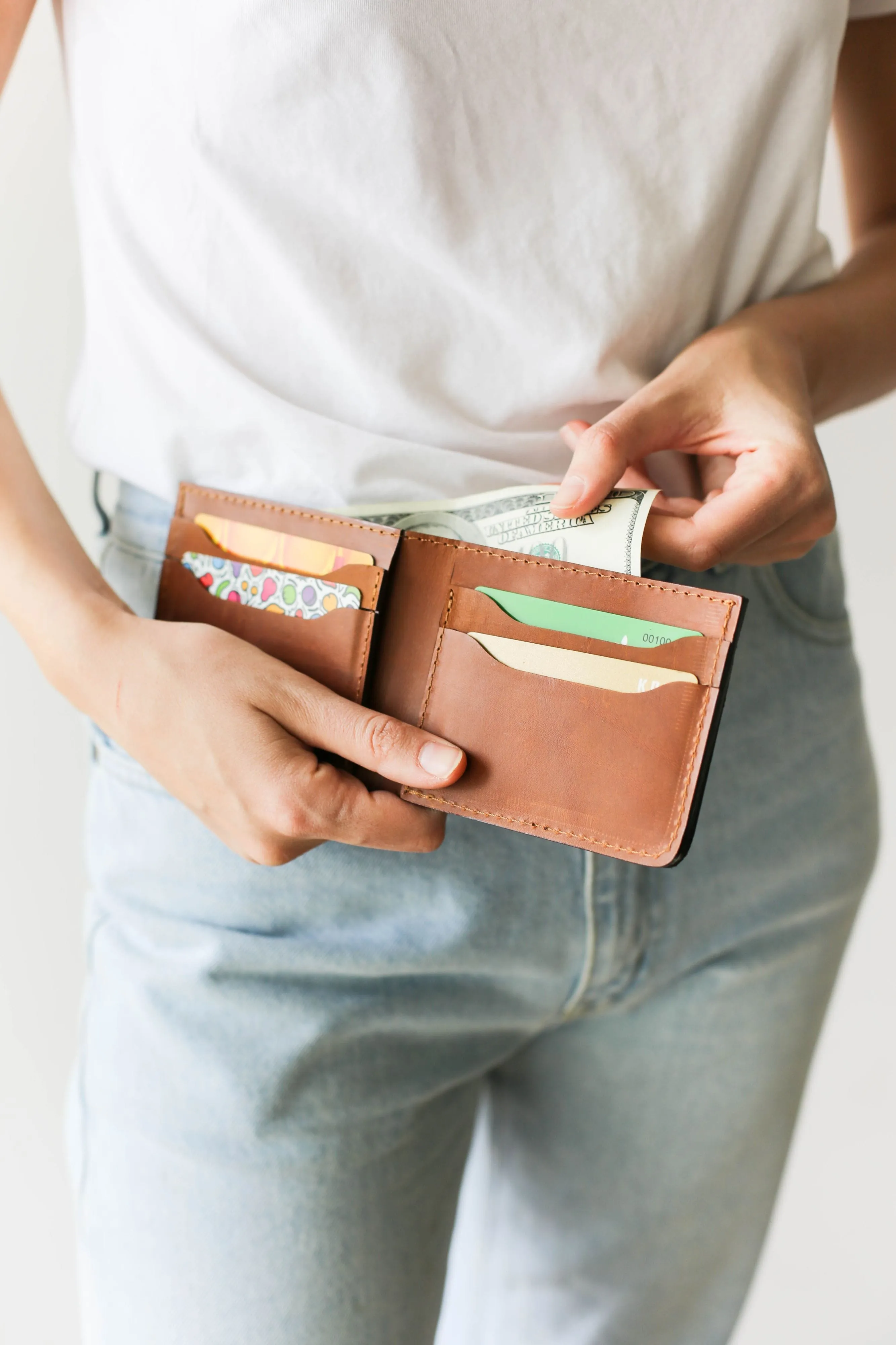 Billfold Unisex Small Leather Wallets