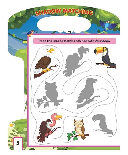 Birds Write and Wipe Book With Free Pen for Kids