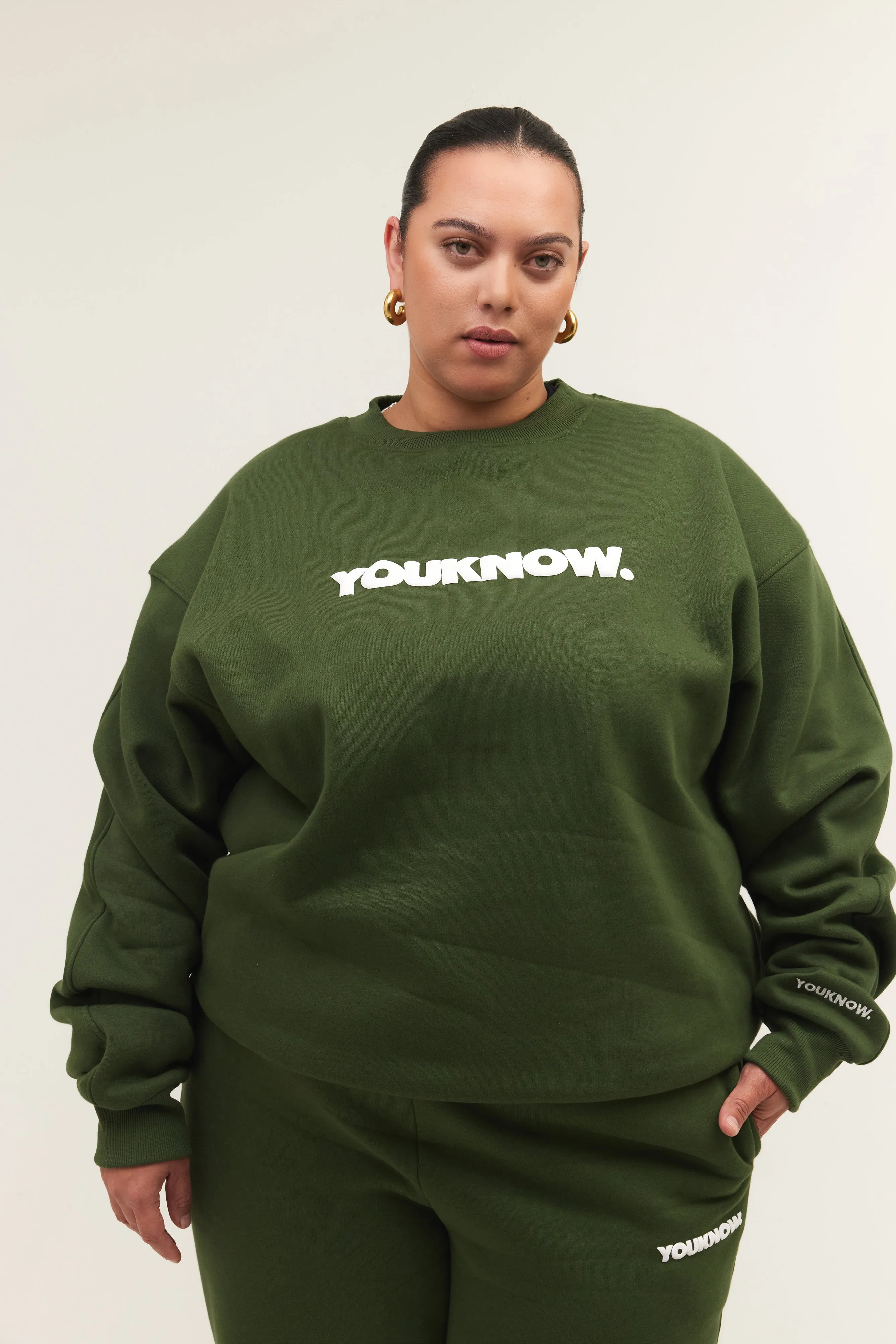 BLOCK CREWNECK | GREEN