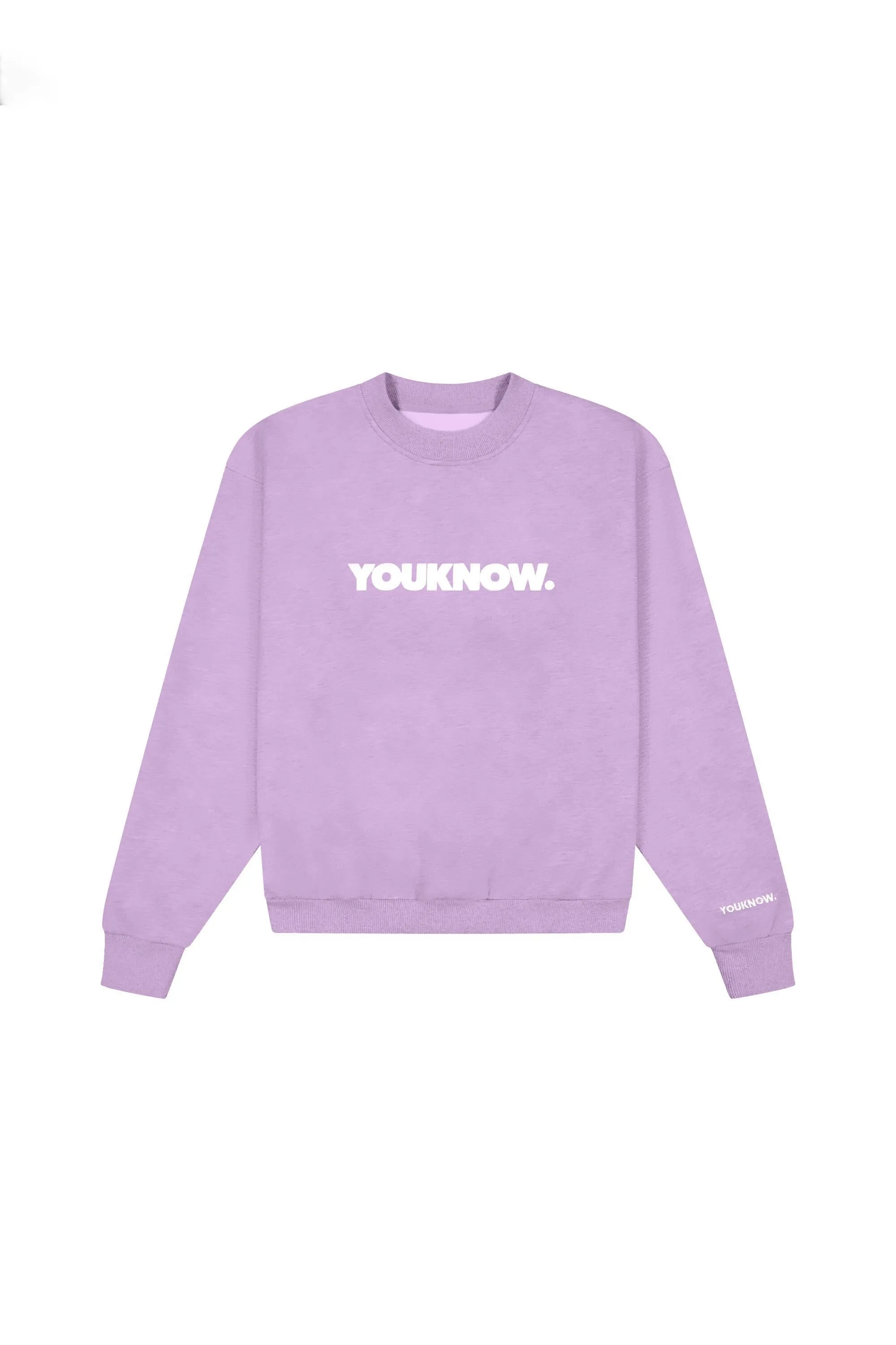 BLOCK CREWNECK | LILAC