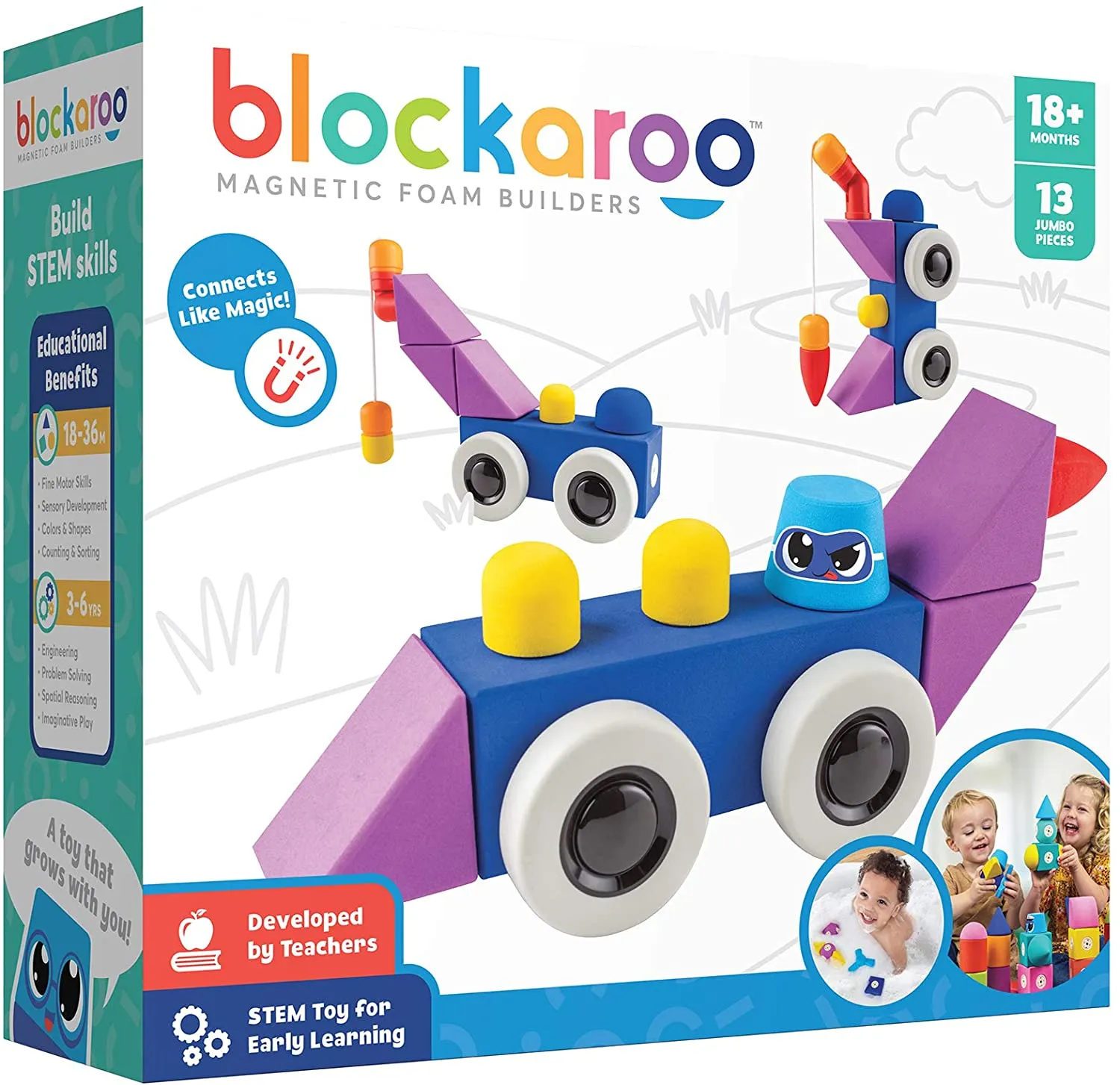 Blockaroo Magnetic Block Roadster