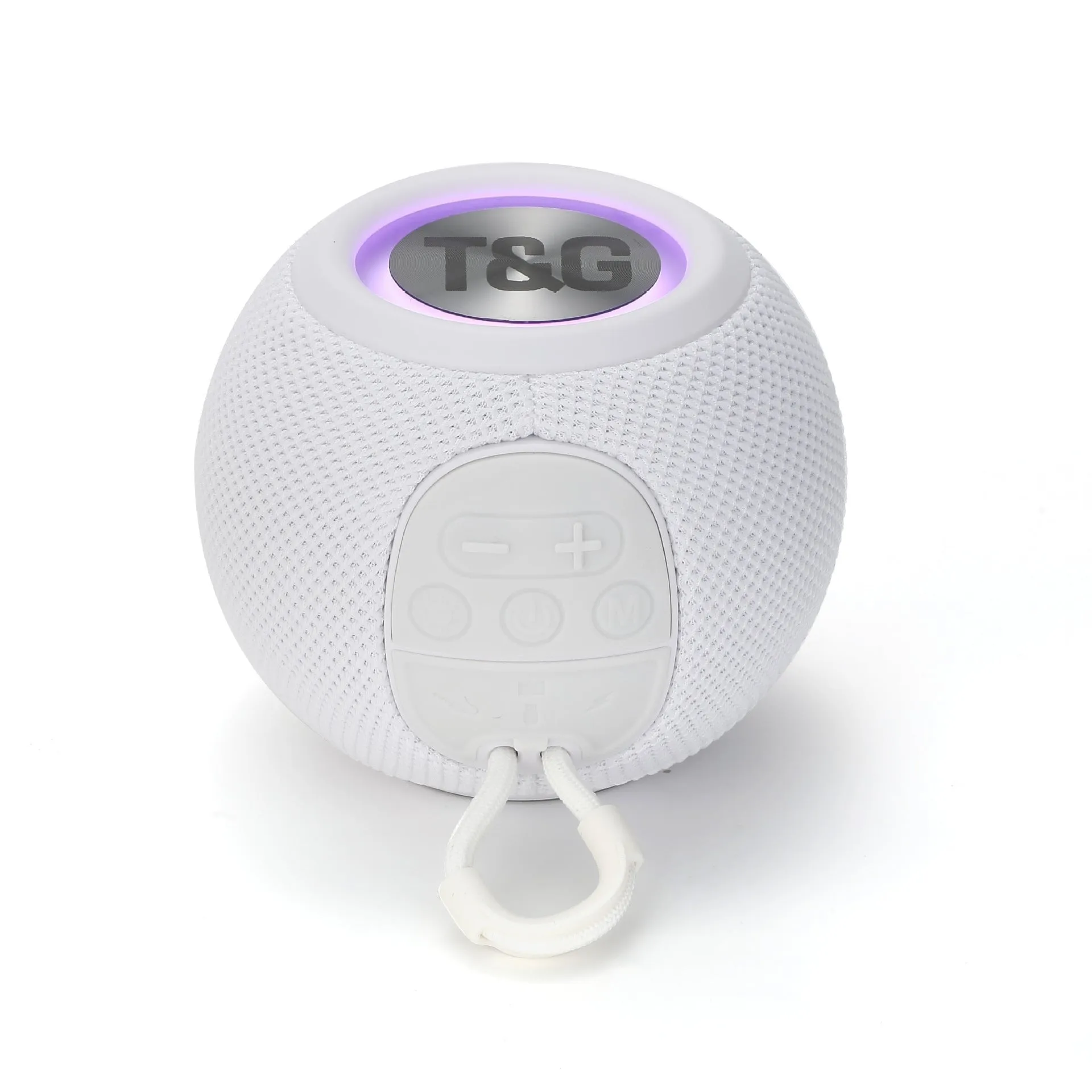 Bluetooth 5.0 Wireless Stereo Bass Surround Cute Speaker with Colorful LED Light & AUX / TF / USB