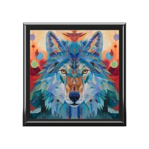 BOHO Wolf Jewelry Keepsake Box