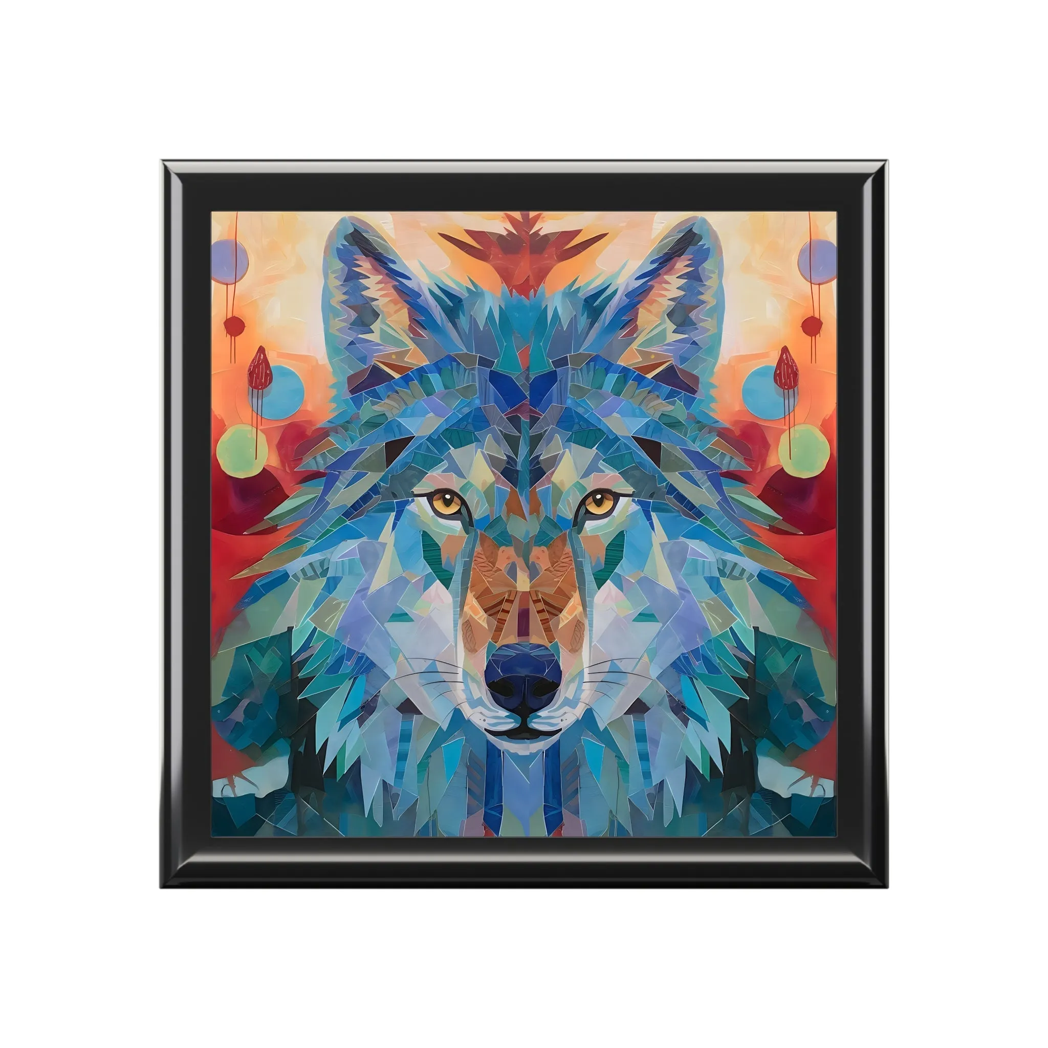 BOHO Wolf Jewelry Keepsake Box