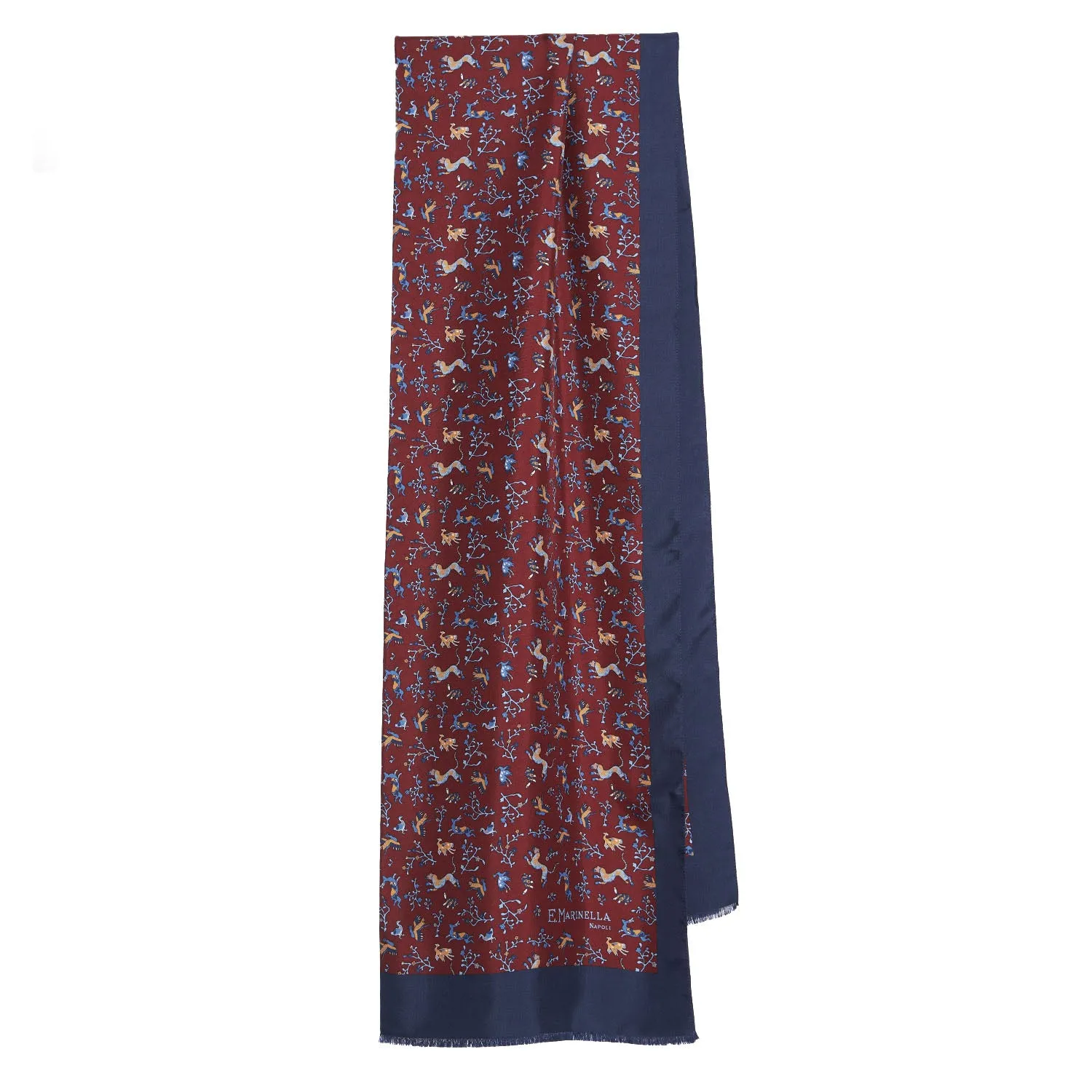 BORDEAUX MADDER SILK STOLE