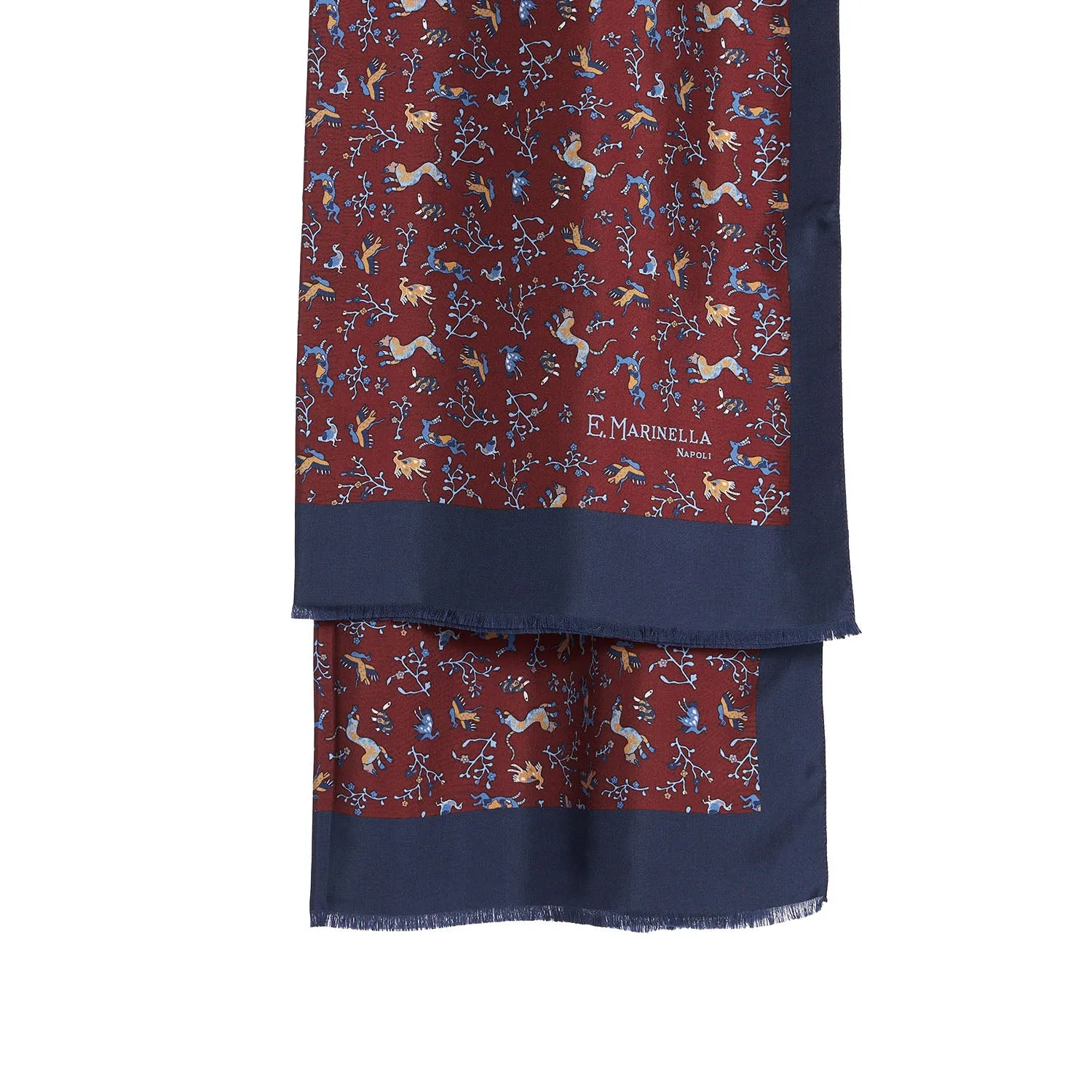 BORDEAUX MADDER SILK STOLE