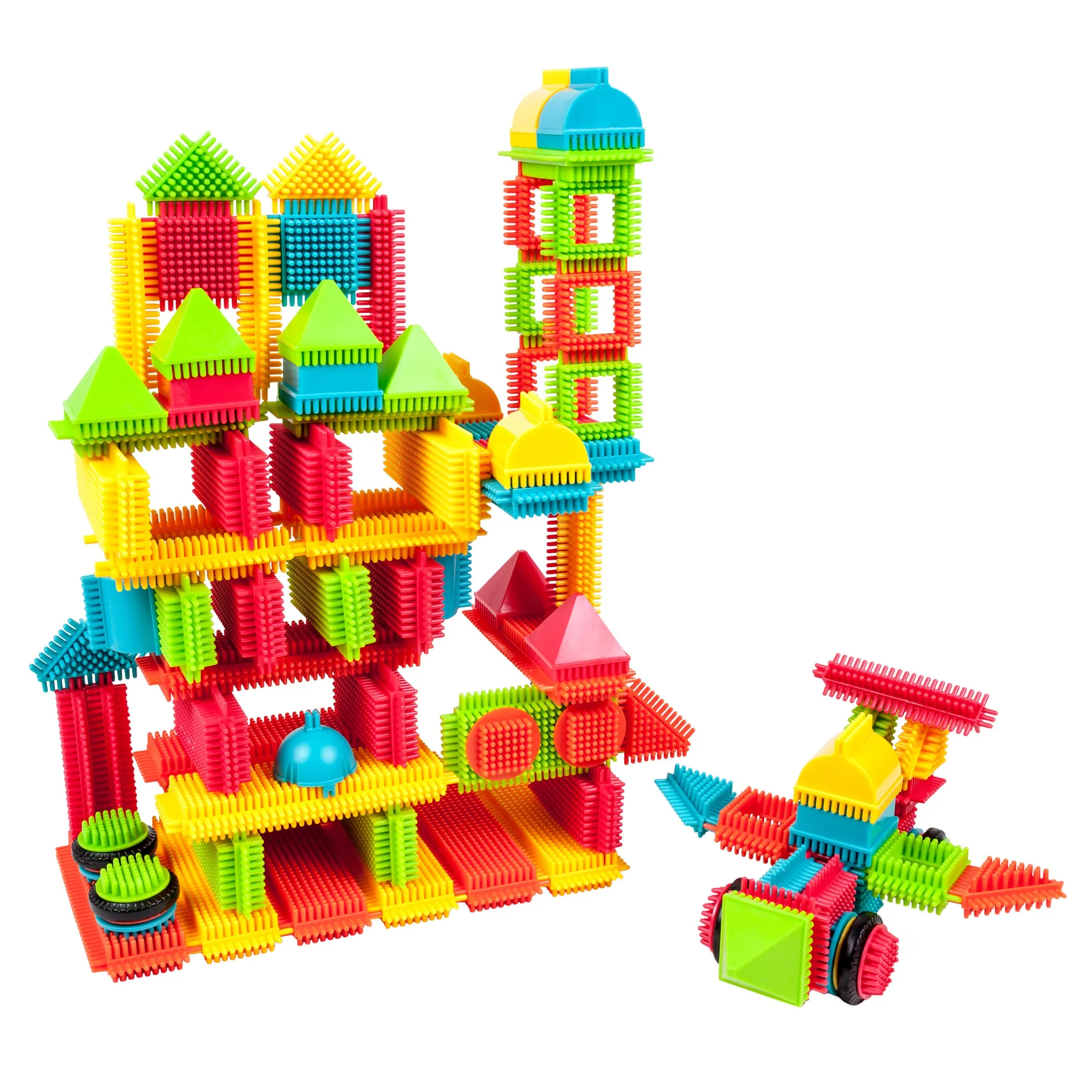 Bristle Lock Tiles Building Blocks, 240-Piece