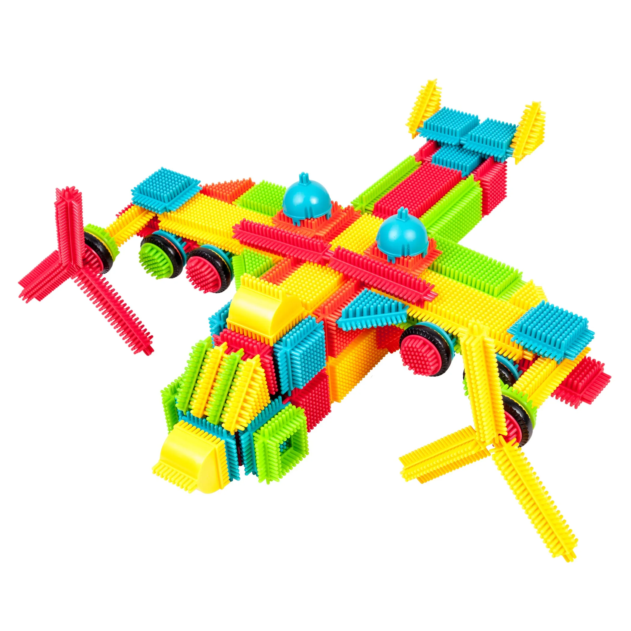 Bristle Lock Tiles Building Blocks, 240-Piece