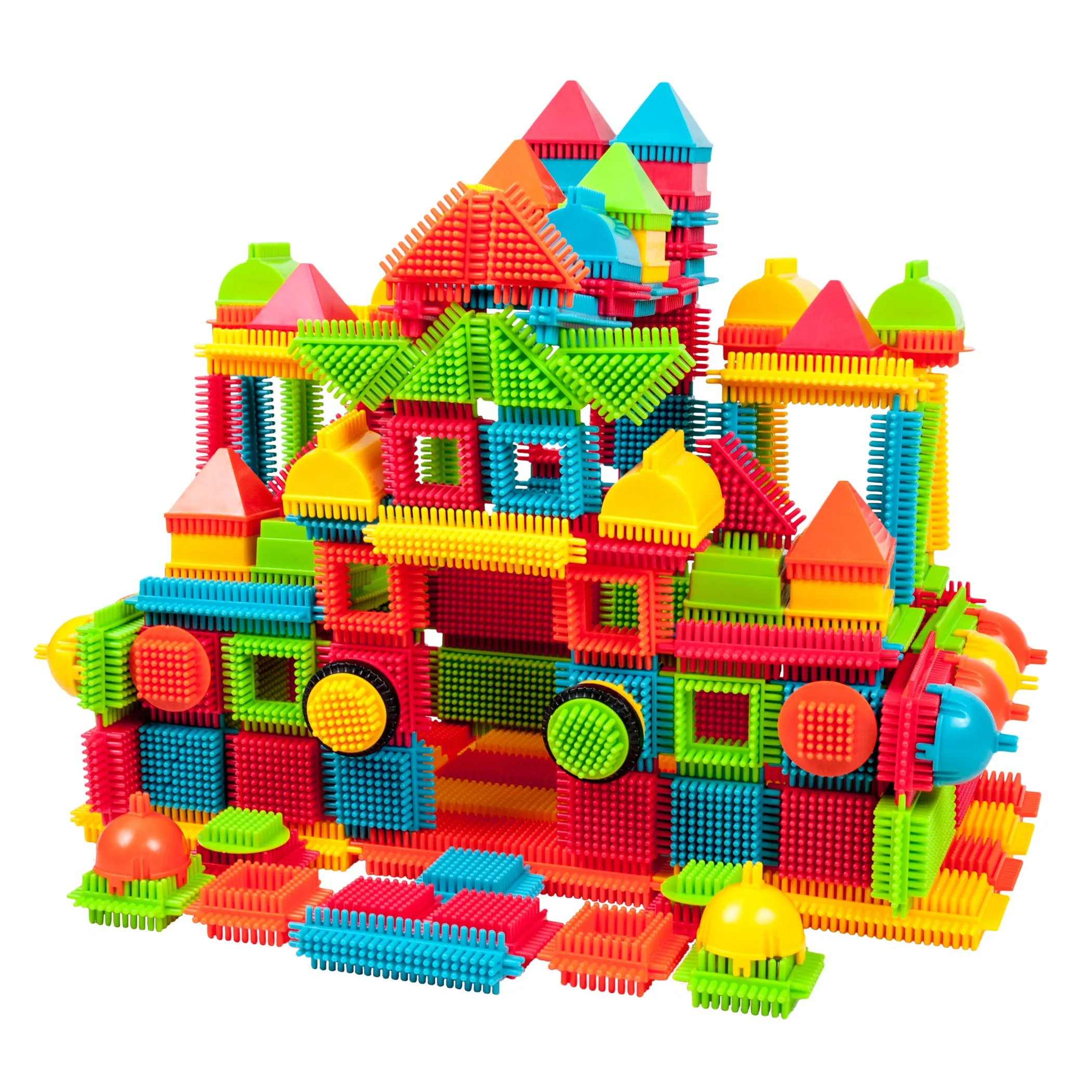 Bristle Lock Tiles Building Blocks, 240-Piece