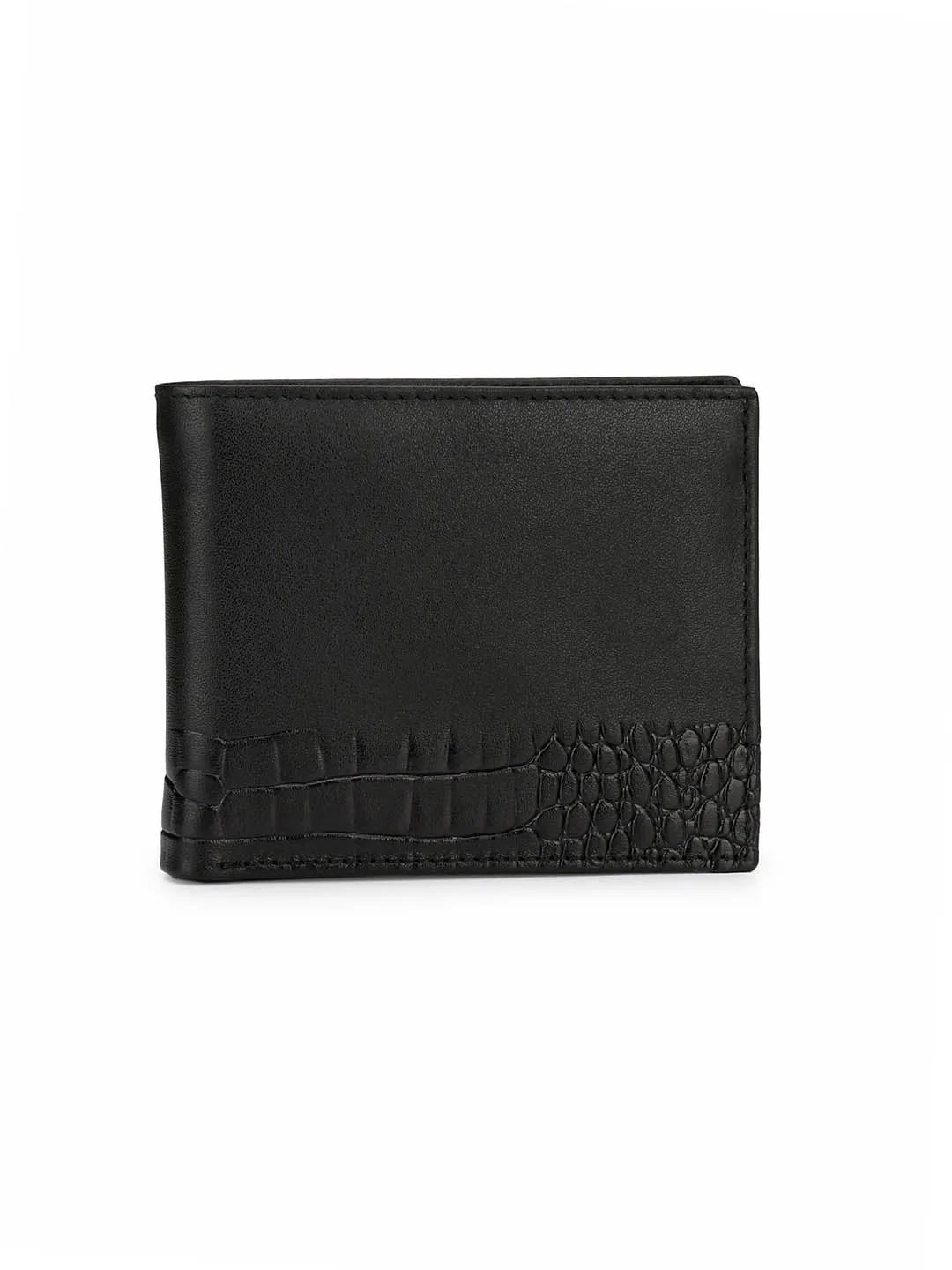 BS-CROCO-1568 BROWN LEATHER WALLETS