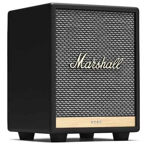 Certified Refurbished - Marshall Uxbridge Home Voice Speaker with Amazon Alexa Built-in, Black