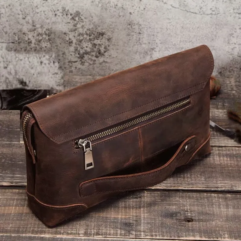 CowLuxe Stylish Leather Men's Gear Bag