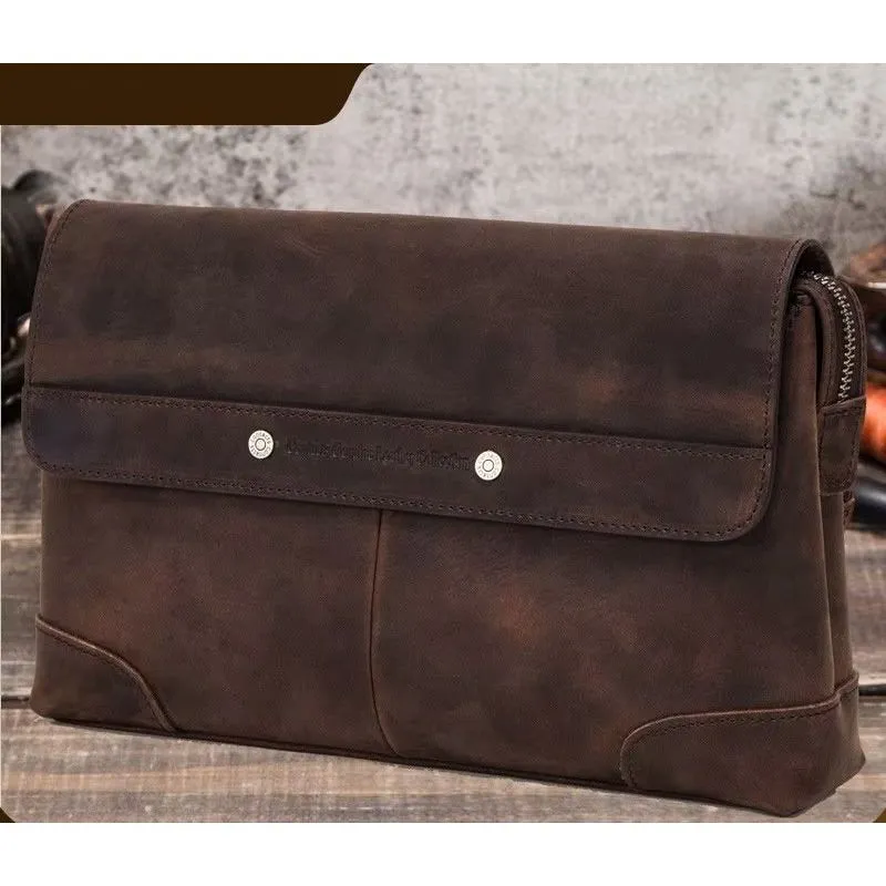 CowLuxe Stylish Leather Men's Gear Bag