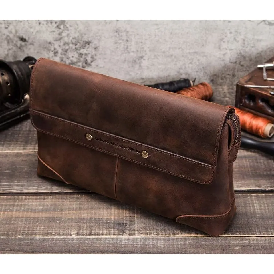 CowLuxe Stylish Leather Men's Gear Bag