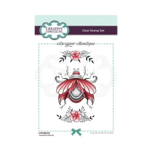 Creative Expressions Designer Boutique A6 Clear Stamp - Jewelled Beetle*