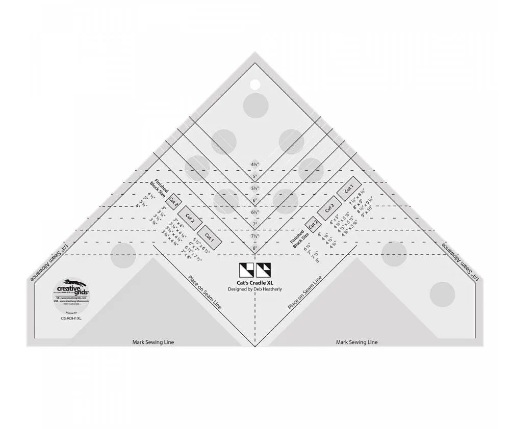 Creative Grids Cats Cradle Ruler XL