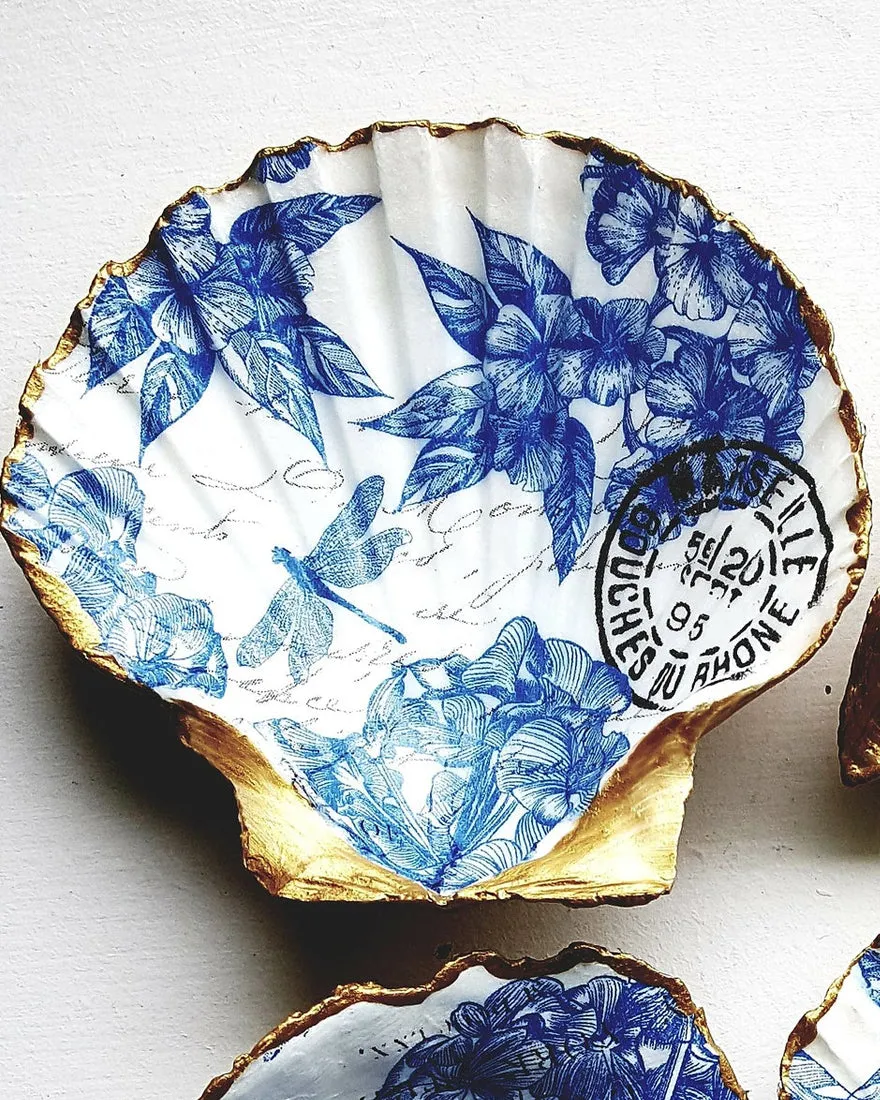 Decoupage Seashell Scallop