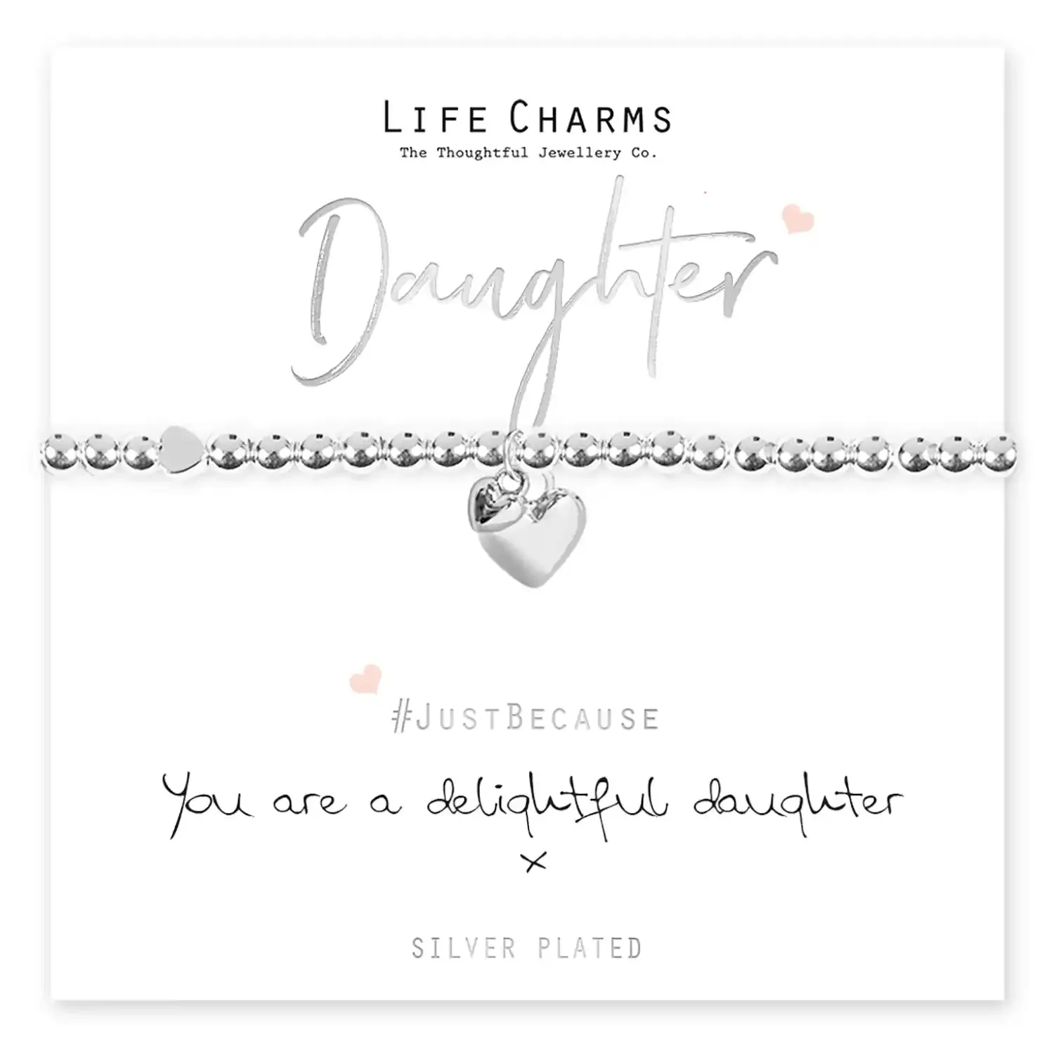 Delightful Daughter Bracelet - Silver