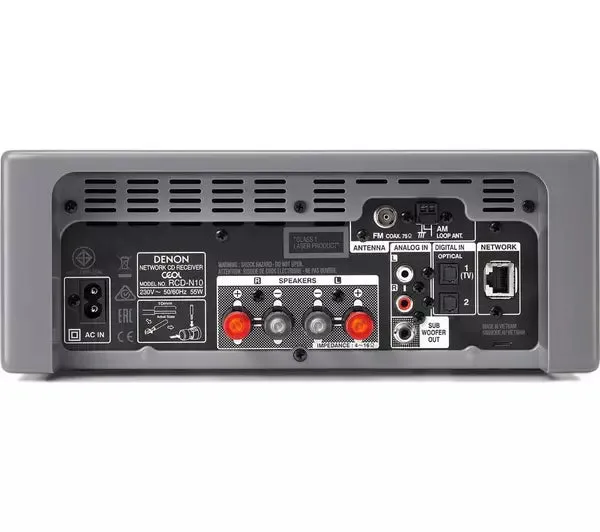 Denon CEOL N10 Receiver With SCN10 Speakers Bundle Grey