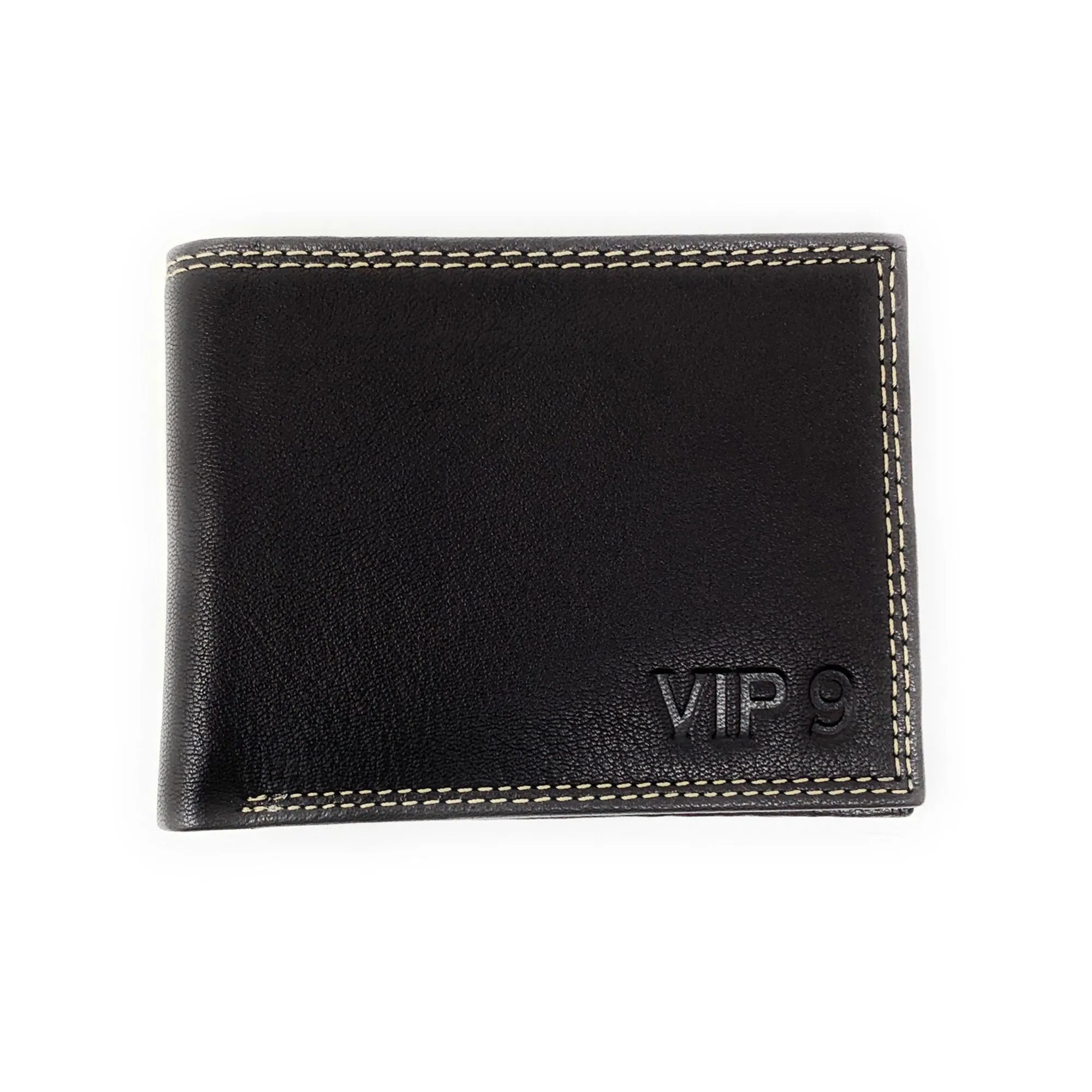 Empire Cove VIP Classic Genuine Leather Slim Bifold Wallets Side Flip ID Compartment