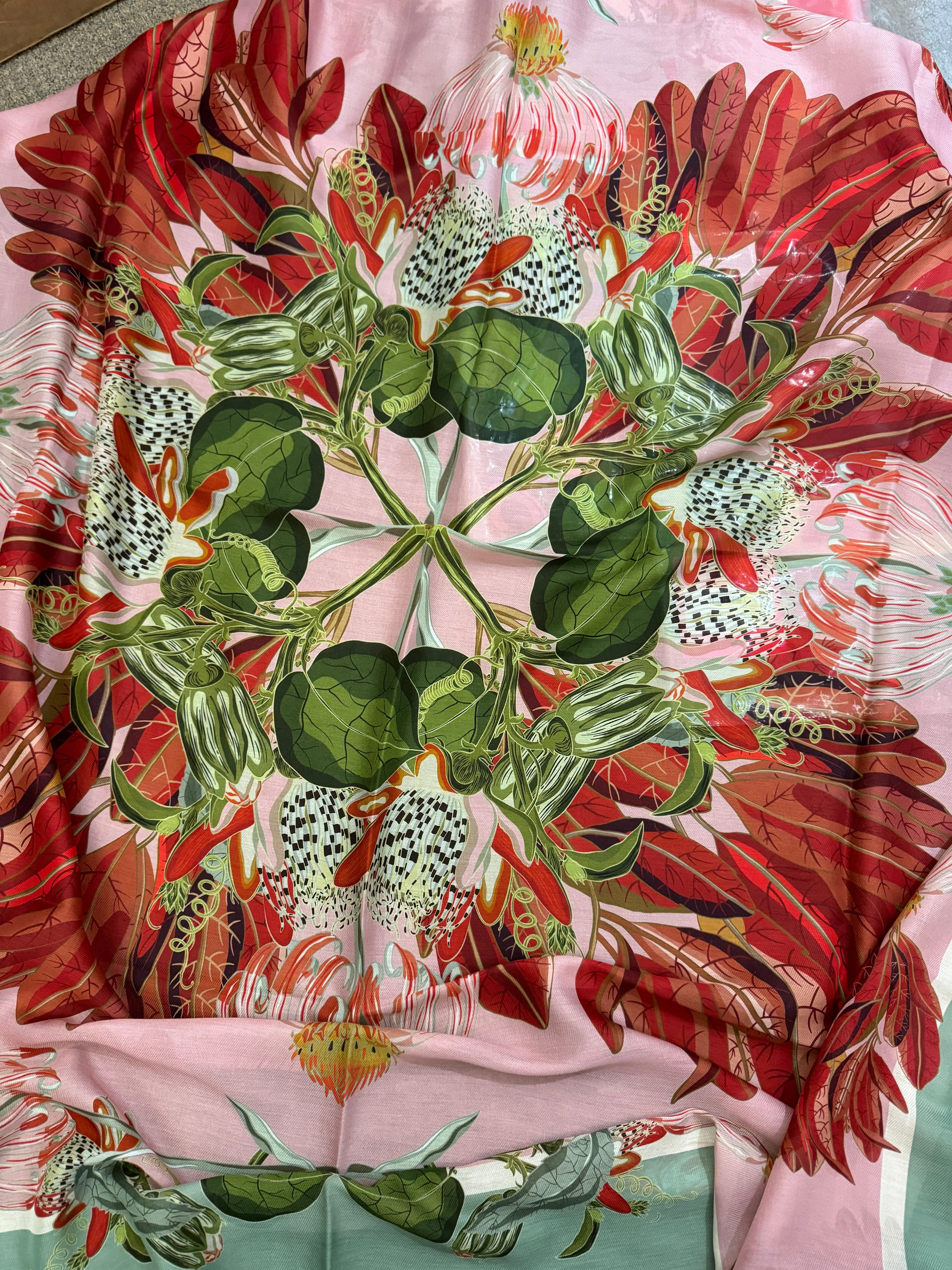 Franco Ferrari Large Cotton/Silk Scarf