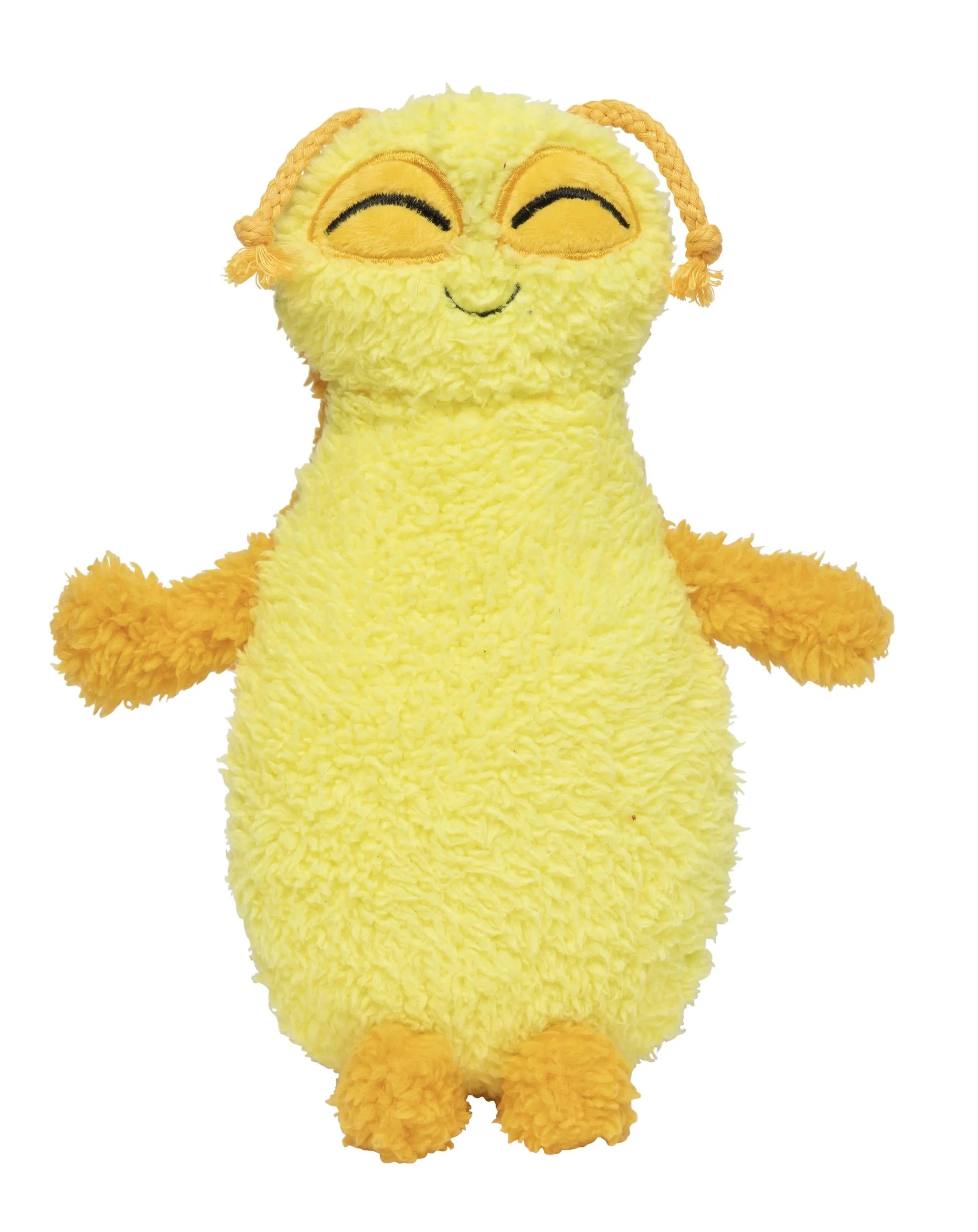 FuzzYard Belly The Bed Bug Yellow Dog Toy Small