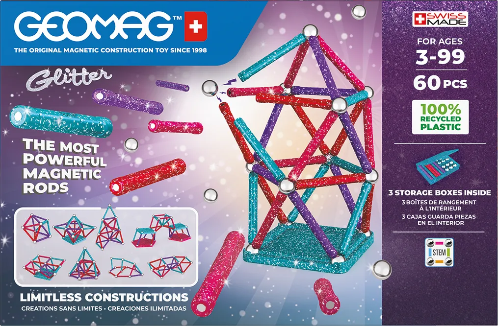 Geomag Glitter Panels 60pc Set