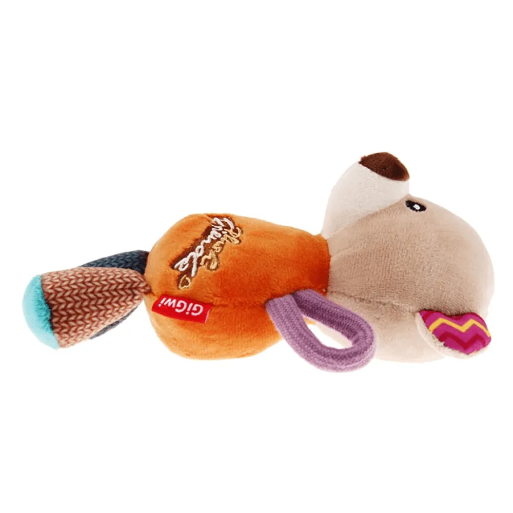 GiGwi Plush Friendz with Squeaker Bear Toy for Dogs