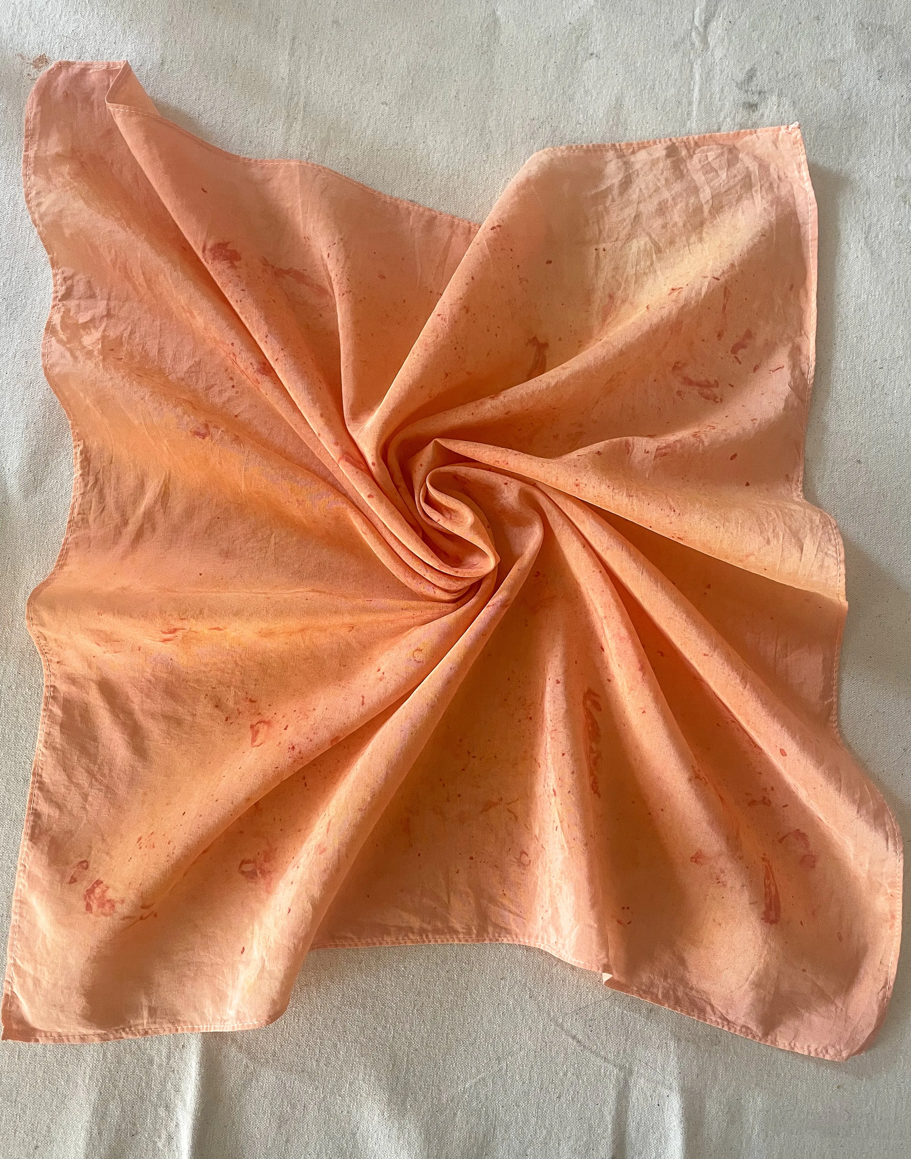 Hand-Dyed Silk Scarves - Madder Root Pink