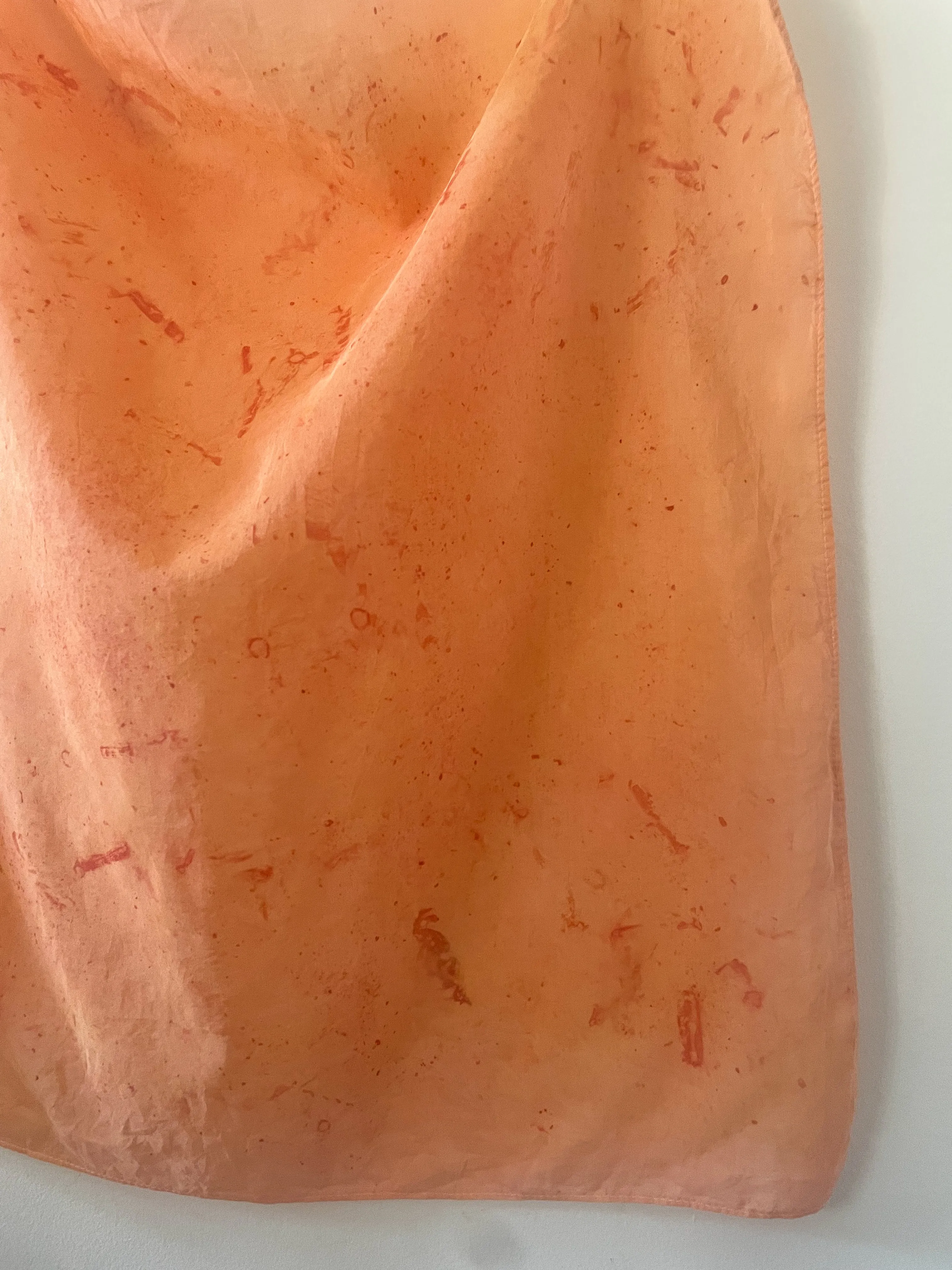 Hand-Dyed Silk Scarves - Madder Root Pink