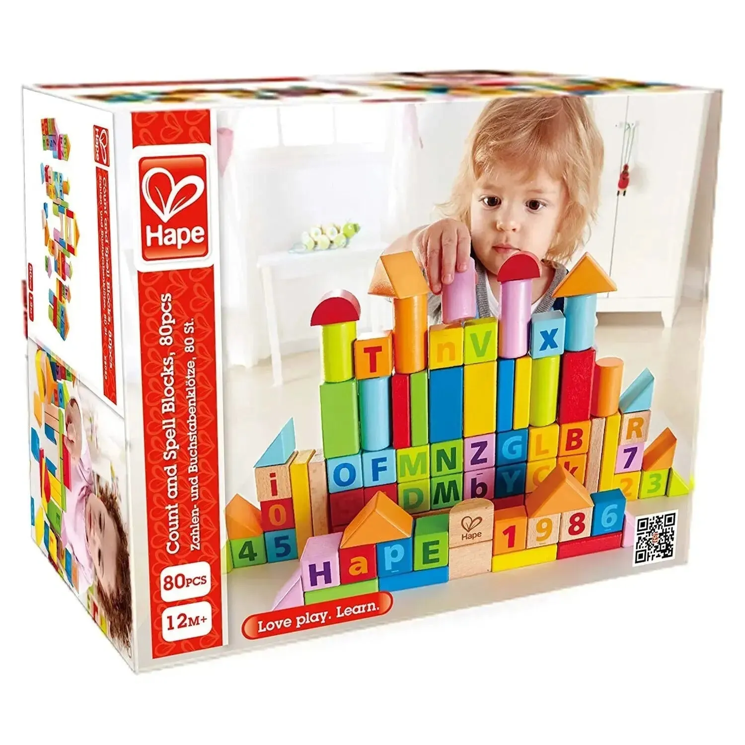 Hape 80 PCS Wooden Blocks