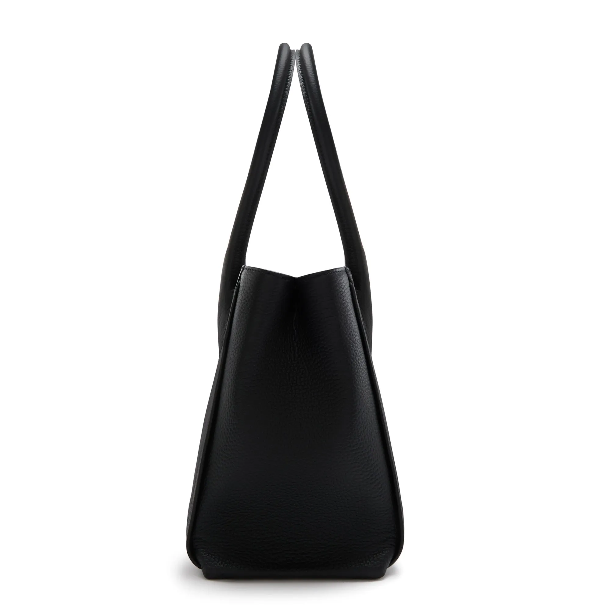 Honoré Cloe Midi black calfskin leather handbag