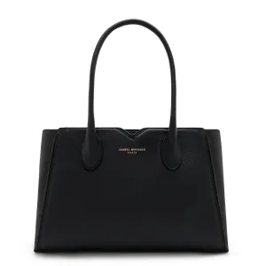 Honoré Cloe Midi black calfskin leather handbag